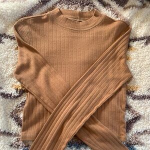 Orange long sleeve shirt